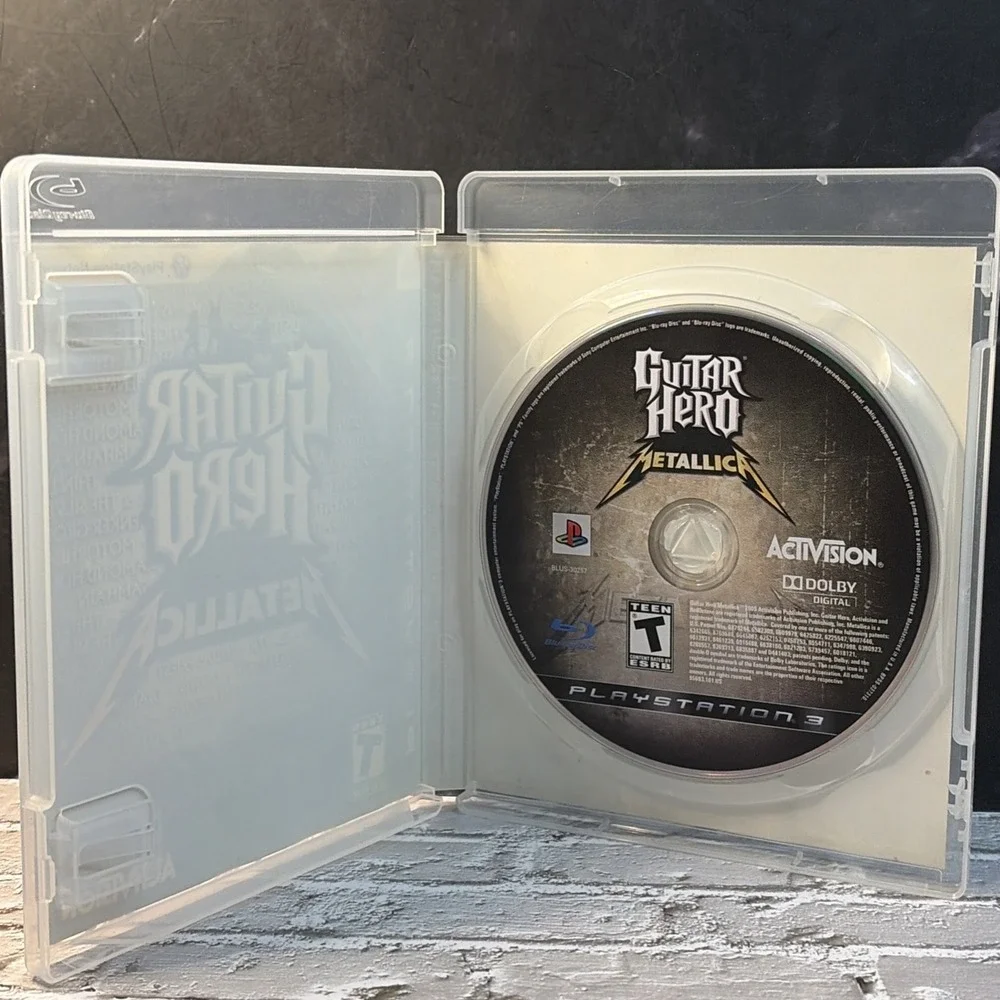 Guitar Hero: Metallica (Sony PlayStation 3 PS3, 2009) Game / Case Only T&W CLEAN